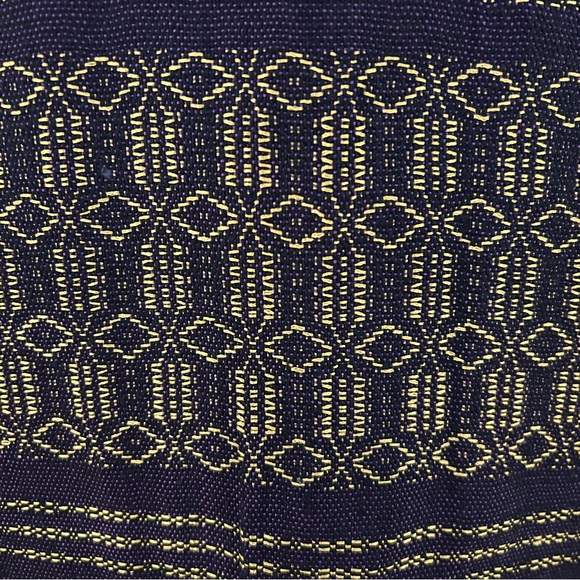 Hand loom vintage long blazer made in Oaxaca mex. - Picture 6 of 7